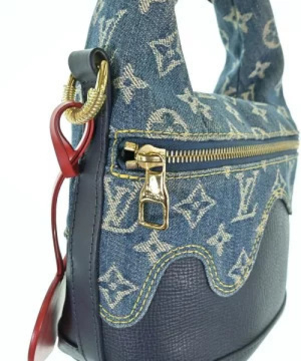Louis Vuitton Nigo Cruiser handbag featuring blue denim - Picture 7 of 7